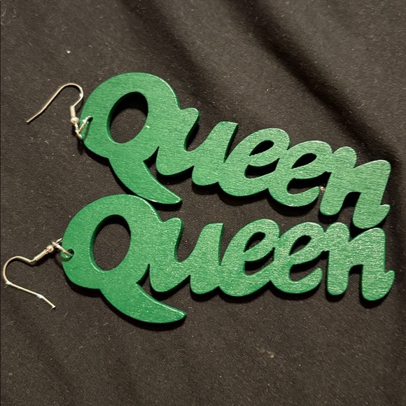 Fashion Jewelry Accessories - Fashion African Green 'Queen' Earrings
